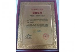 获奖证书